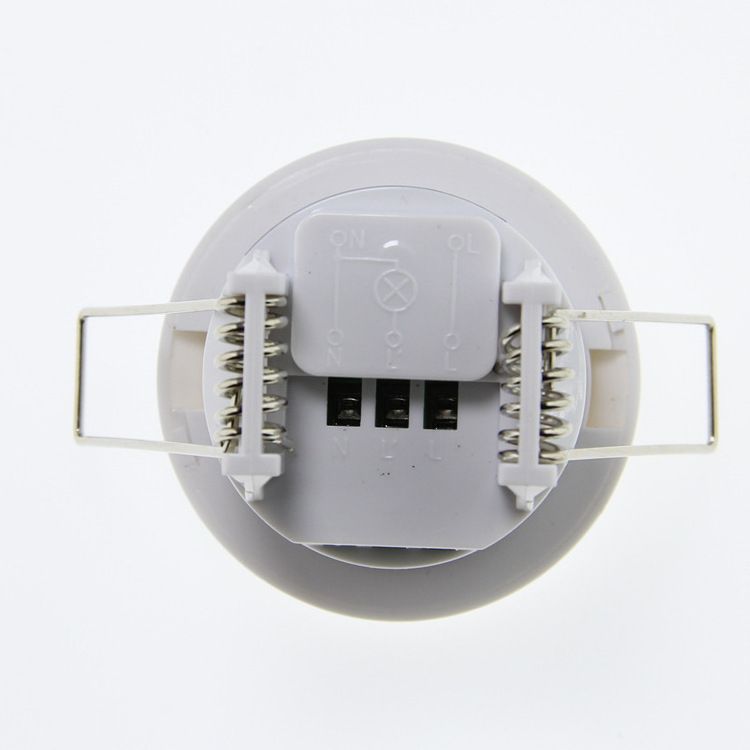 Recessed surface ceiling mounted adjustable PIR infrared motion sensor light switch