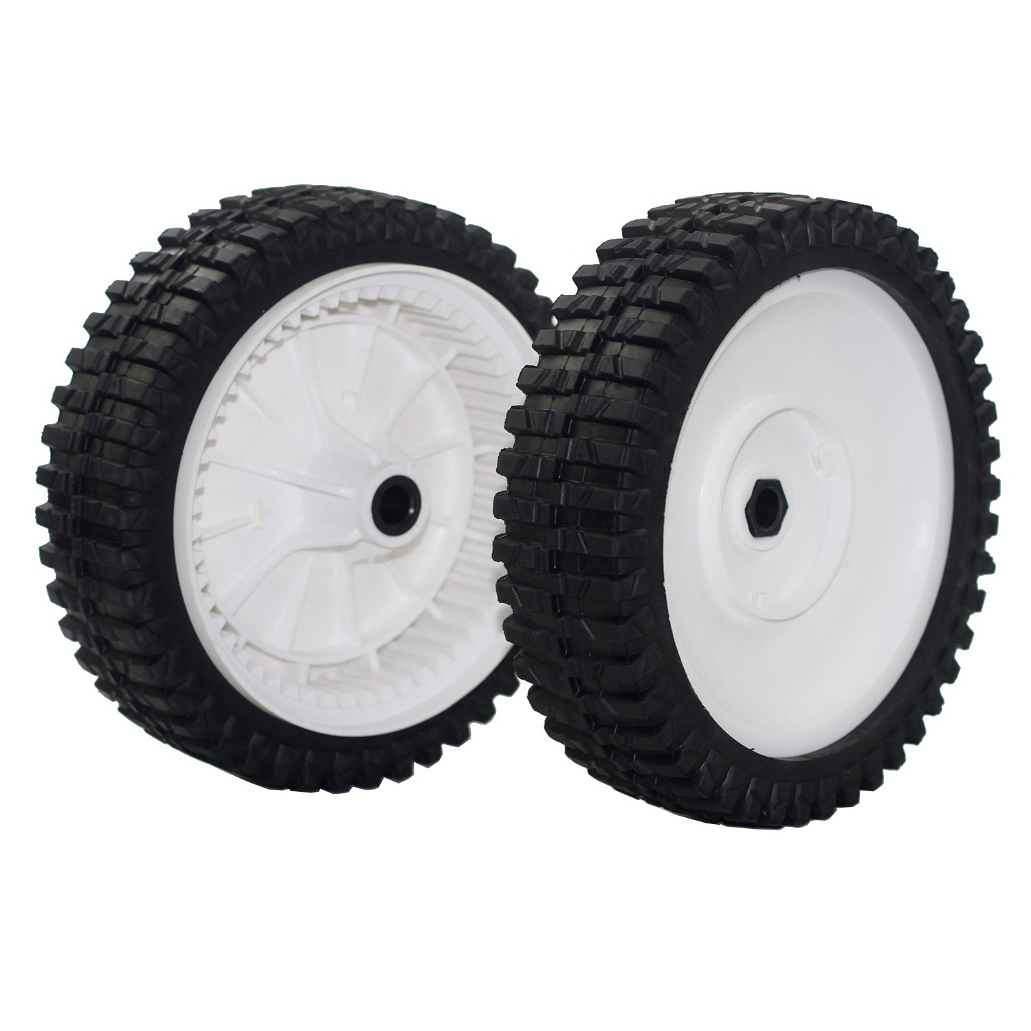 Plastic wheel replacement Hus 532180773 front drive wheel for lawn mower