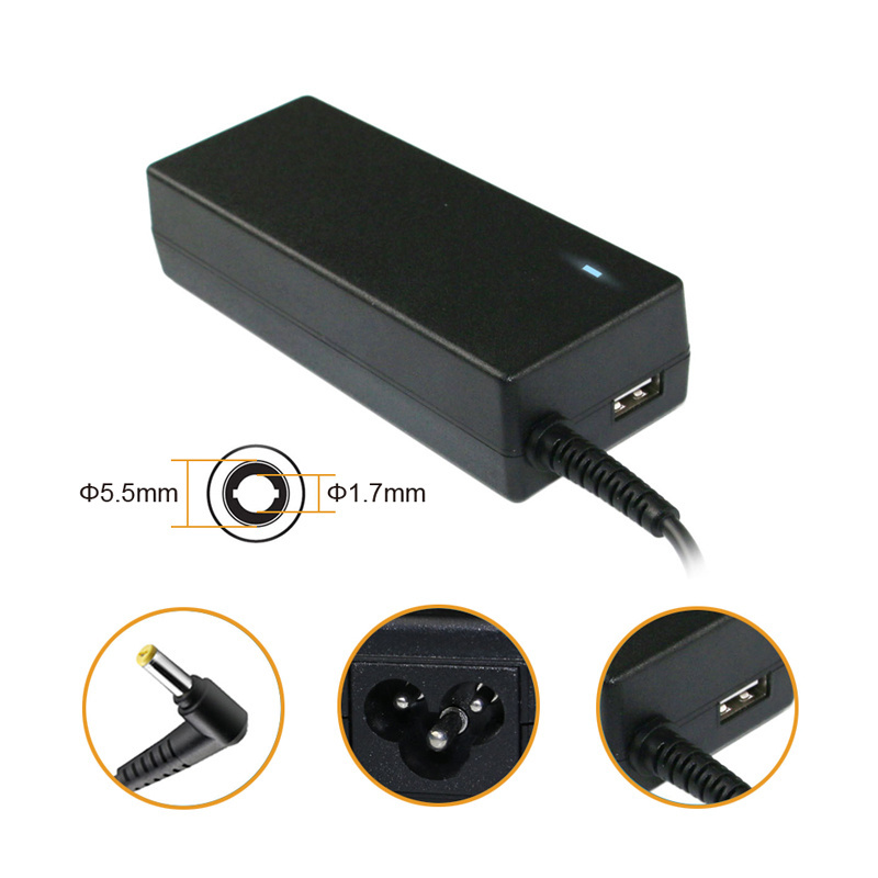 Laptop charger parts factory bulk OEM Laptop Charger for Acer AC Adapter Netbook Power Supply 19V 2.15A 40W 5.5x1.7mm