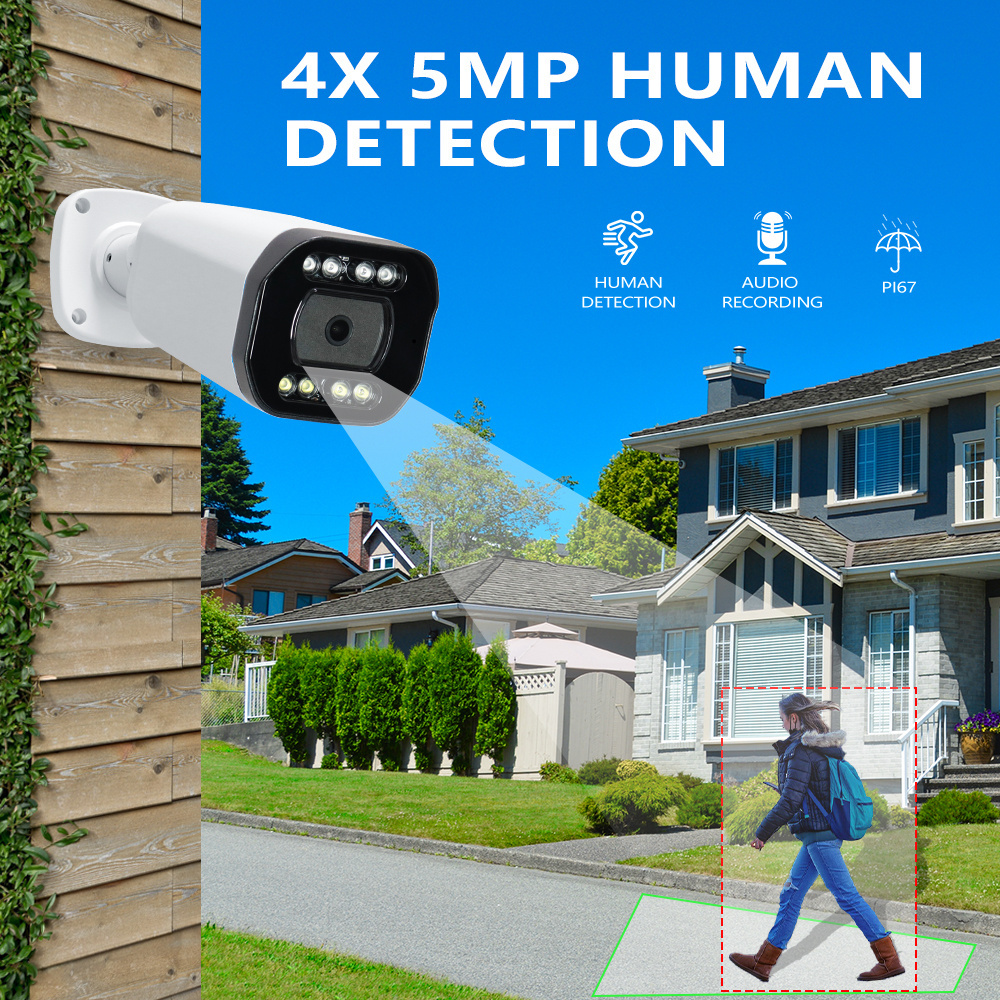 Compatible Hik TVT NVRs 5X Varifocal Zoom Lens 2.7-13.5mm CCTV 2MP 5MP 8MP WDR 35M IP Bullet Network Camera