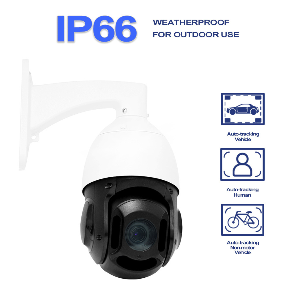 Outdoor 3MP 8MP 20X 30X 44X  Optical Zoom IP Camera Surveillance CCTV PTZ High Speed Dome Camera 4K