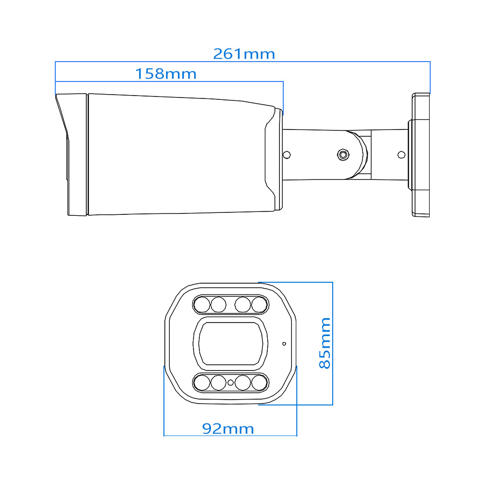 Compatible Hik TVT NVRs 5X Varifocal Zoom Lens 2.7-13.5mm CCTV 2MP 5MP 8MP WDR 35M IP Bullet Network Camera