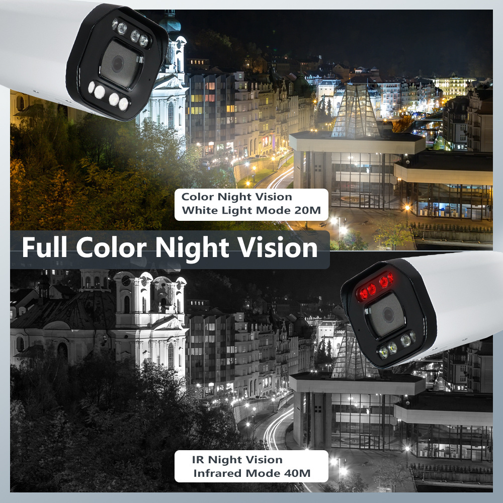 Smart Dual Illumination Human/Vehicle Detection SKD 2-way Talking Motorized Varifocal Lens AI 5MP Bullet IP Camera