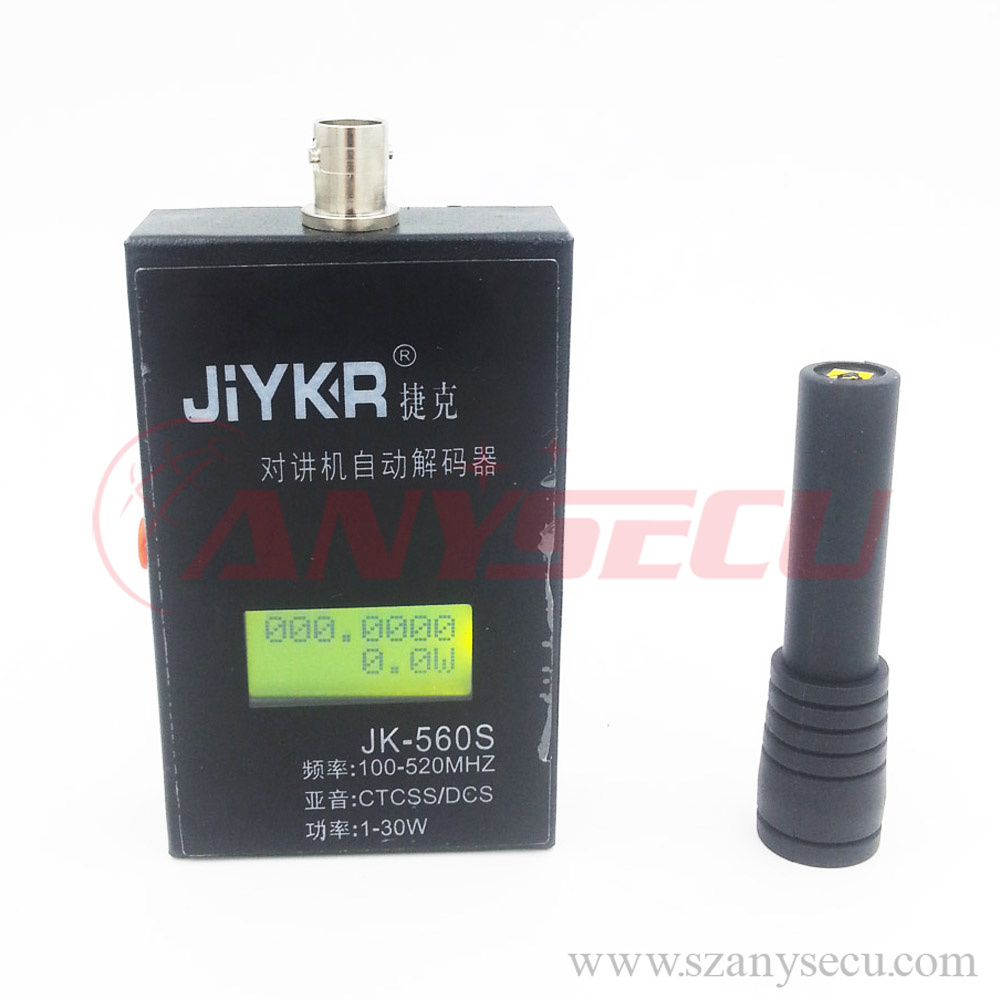 JiYKR Walkie Talkie hand-held frequency counter Jk-560S For Baofeng Portable Radios decoder 100-520mhz CTCSS/DCS 1-30w