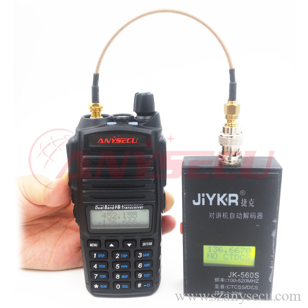 JiYKR Walkie Talkie hand-held frequency counter Jk-560S For Baofeng Portable Radios decoder 100-520mhz CTCSS/DCS 1-30w