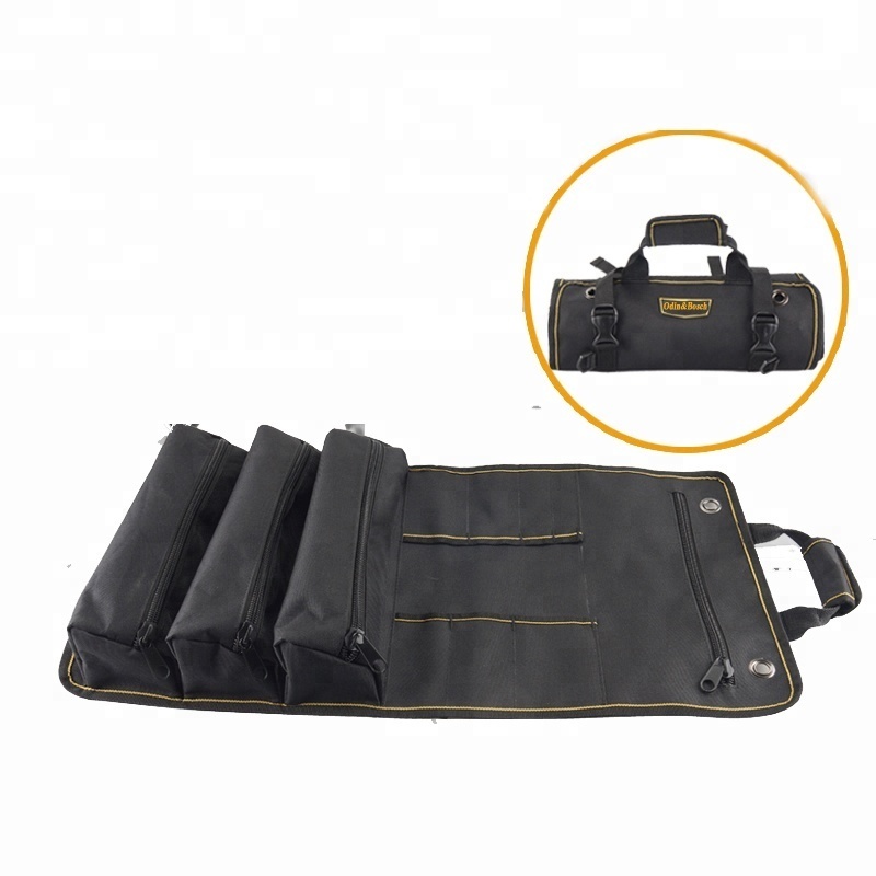 Waterproof Oem Premium Garden Kneeler Canvas Roll Up Tool Bag