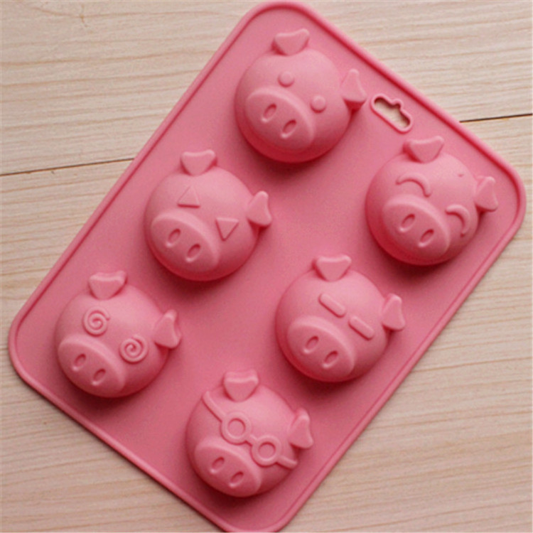 silicone mould Custom Food grade cake mould 6 Holes Nonstick Muffin Pan Carbon Steel Cupcake Kitchen baking mold