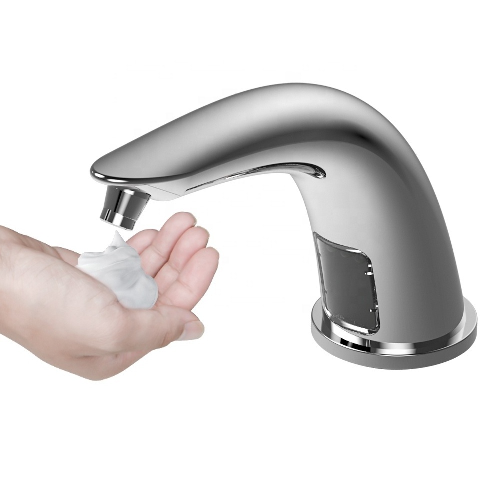 New Arrival Metal Counter Mounted Automatic Faucet Soap Dispenser Liquid Smart Electric Soap Dispenser For Commercial