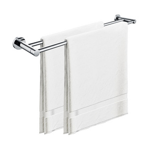 Stainless Steel Black Towel Rail Wall Mounted Bathroom Towel Rack Customized Manufacture