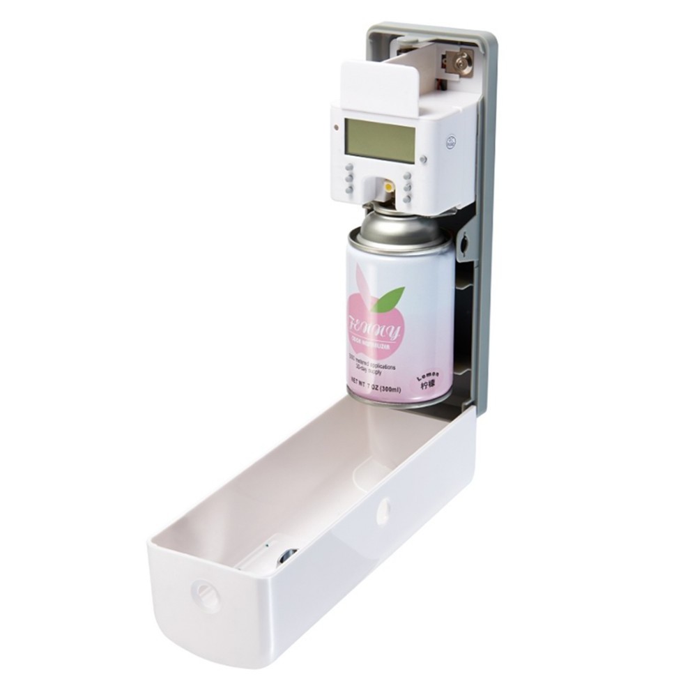 Digital displaying motion sensor aerosol spray perfume dispenser auto fragrance cans dispenser