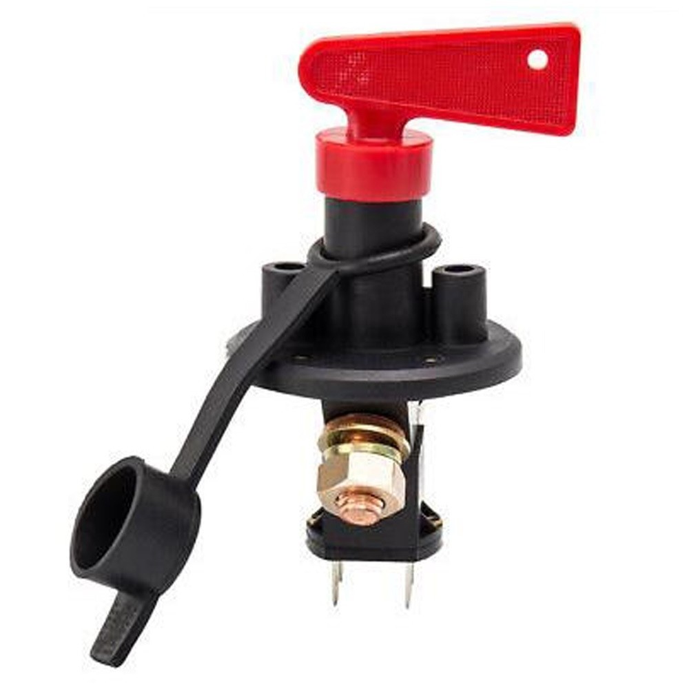 12/24V 500A battery isolator engine disconnect cut off waterproof automotive switch with Key fits racing car RV Marine,truck