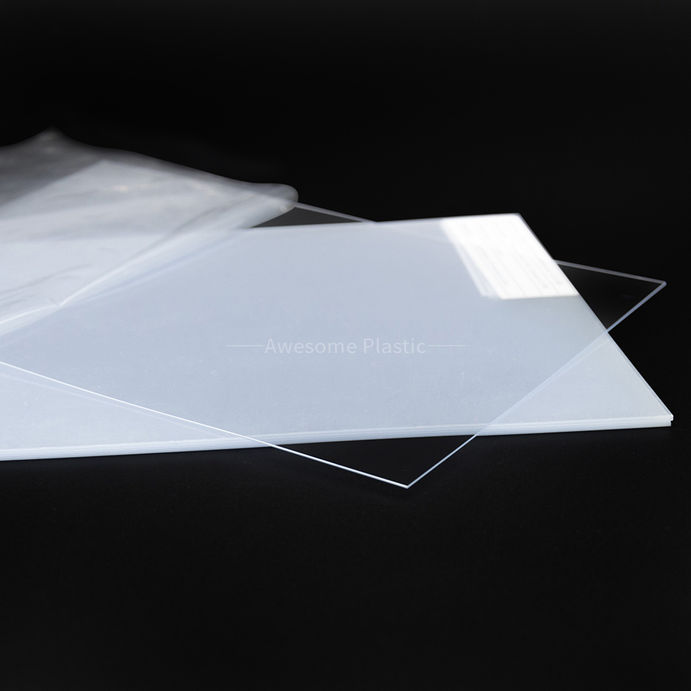 0.2mm-3mm Anti Scratch  UV Resistant Clear Rigid Transparent PET Plastic Sheet for Folding boxes