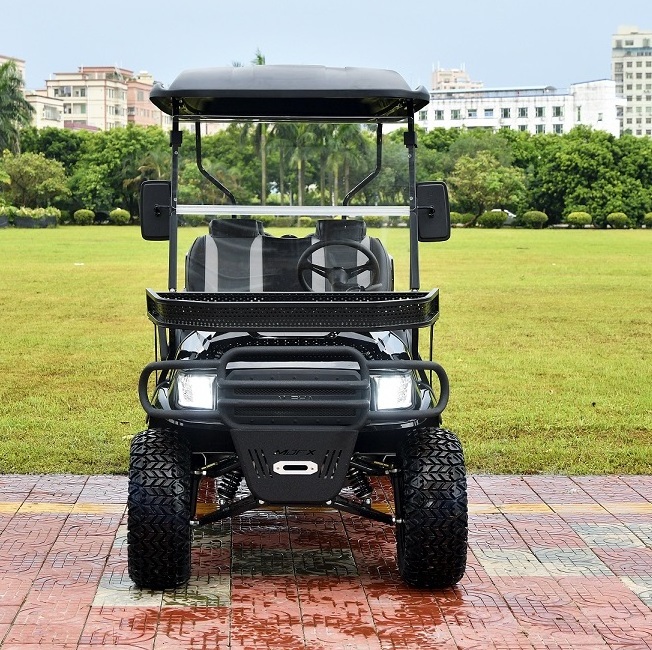 six person newest golf electric shuttle bus resort off road open top electric sightseeing car with CE