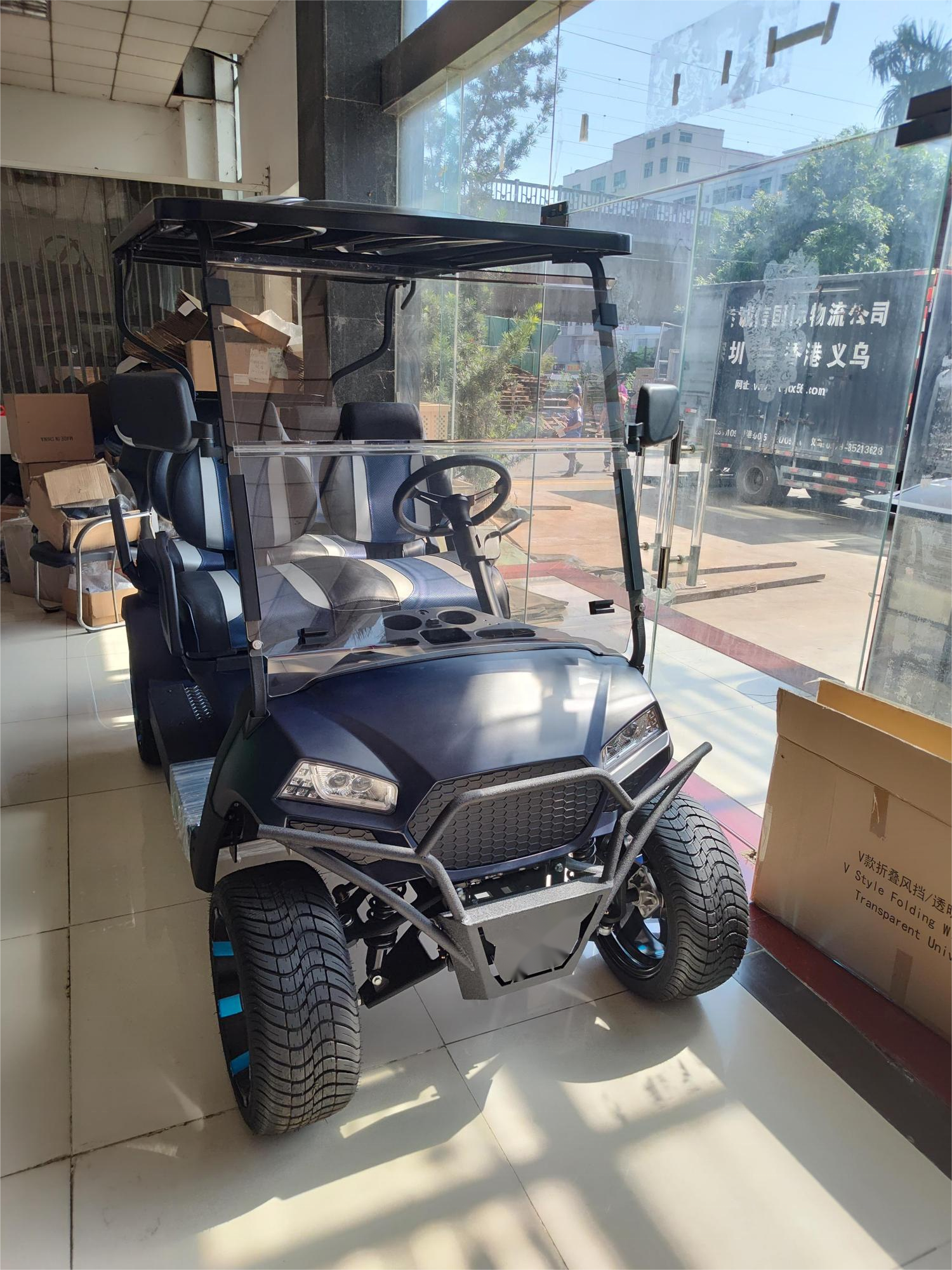 Chinese 48v Electric Golf Cart 4 Seater 5kw Lithium Off Road Golf Cart Hunting Golf Buggy Car