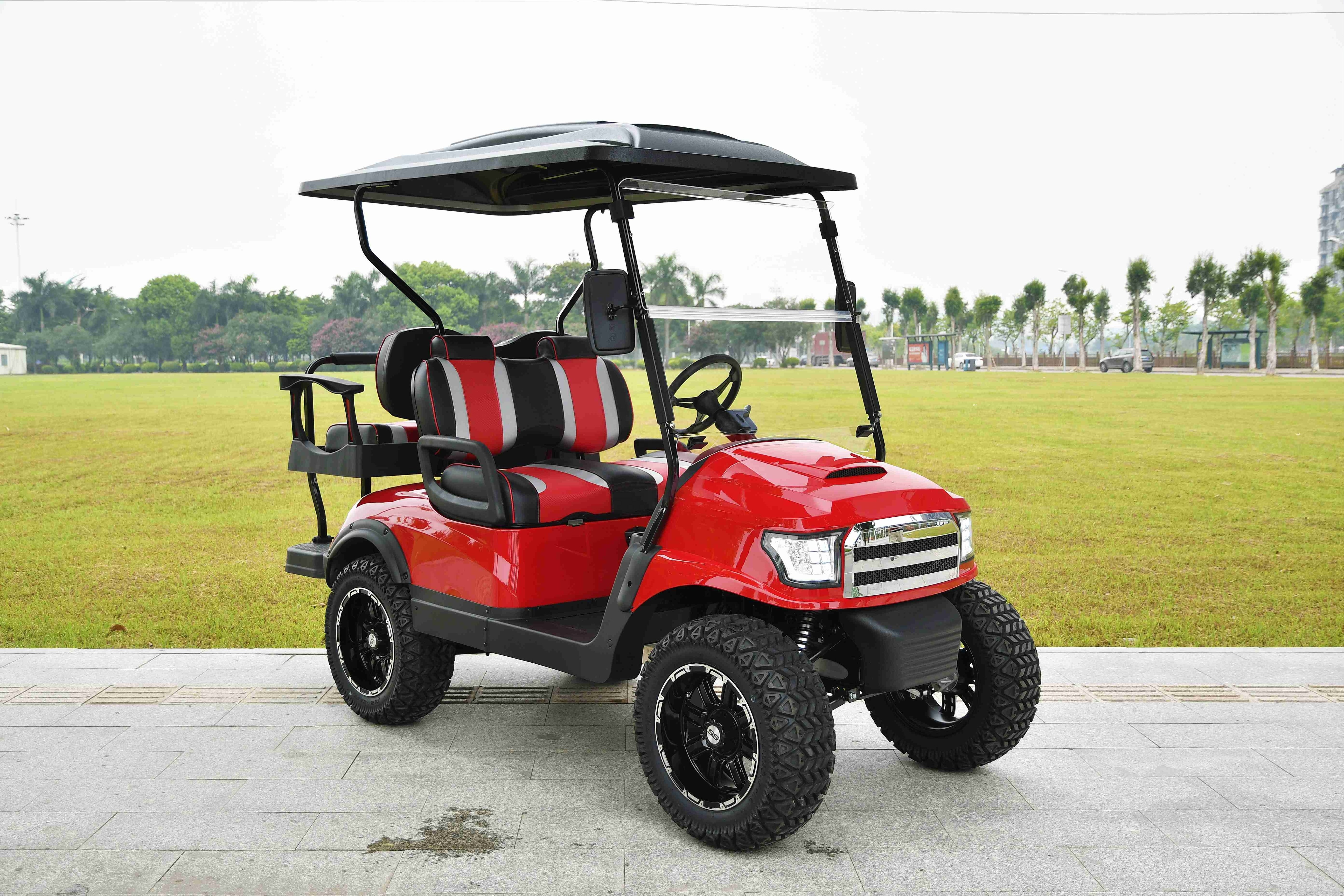 Chinese 48v Electric Golf Cart 4 Seater 5kw Lithium Off Road Golf Cart Hunting Golf Buggy Car