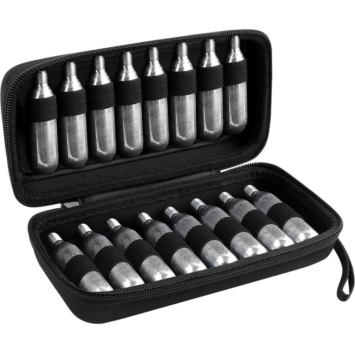 EVA Carrying CO2 Cartridges Case for 12 Gram 8 Gram Cartridges, N2O C02 Cartridge Holder Storage