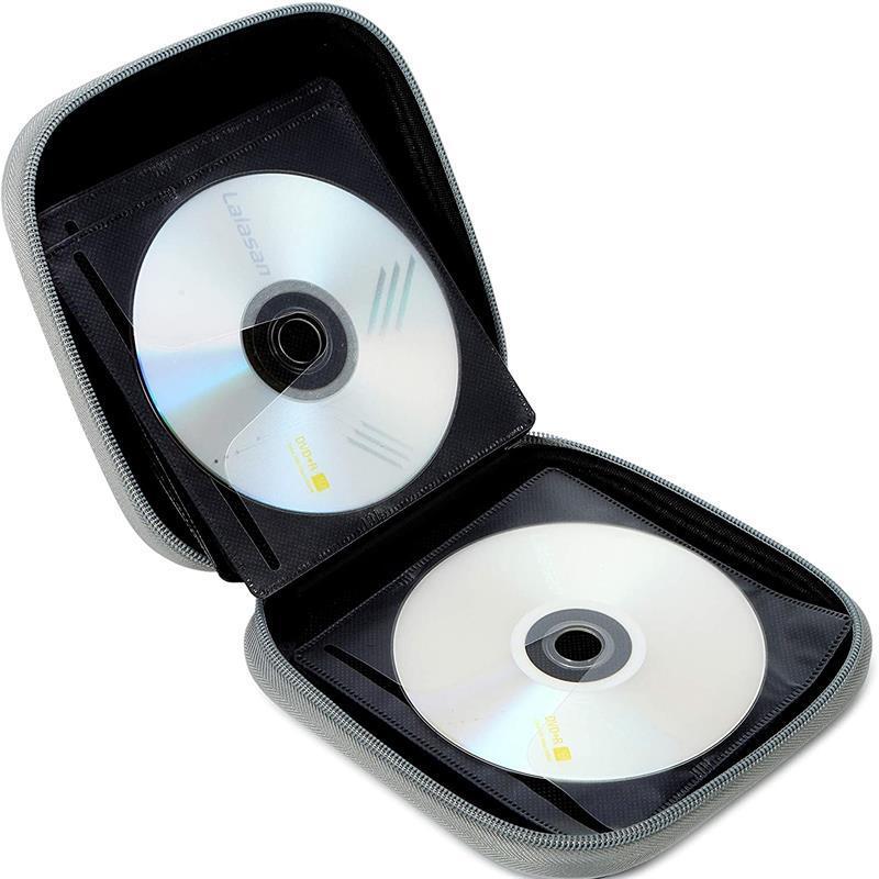 24 Large Capacity CD Case Portable DVD/VCD Storage bag EVA Protective Blu-ray for Car, Home, Office, Travel case