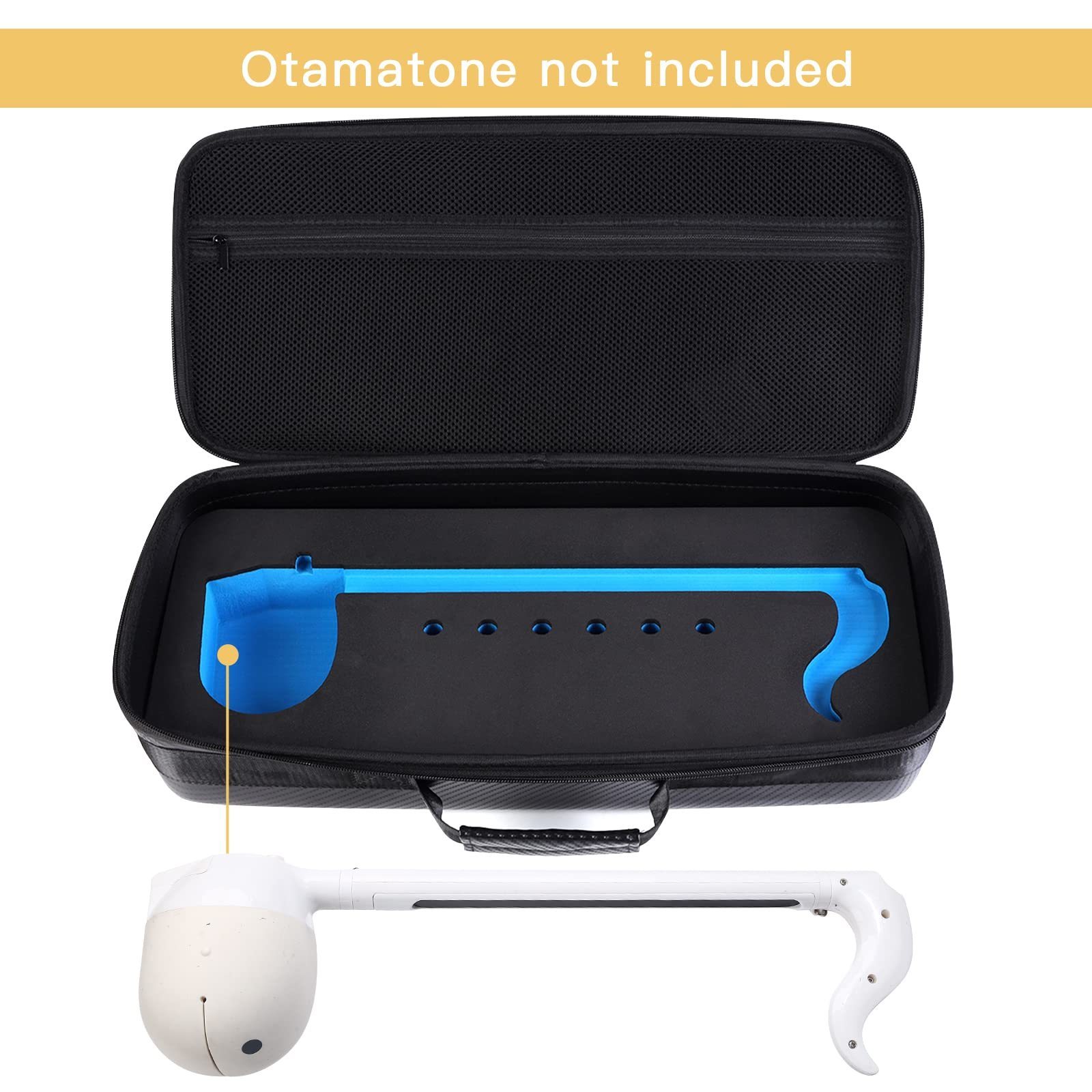 Travel Carrying Case for Otamatone Electronics Musical Instrument Music Toy Case