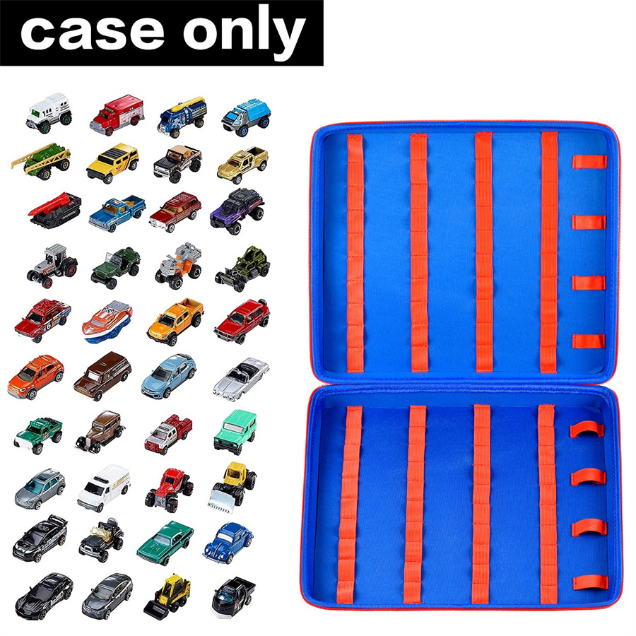 Toy Storage Case Compatible Hot Car Matchbox Cars Portable Carrying Container Carrier Holder Fit for 88 Toy Car Carrying case