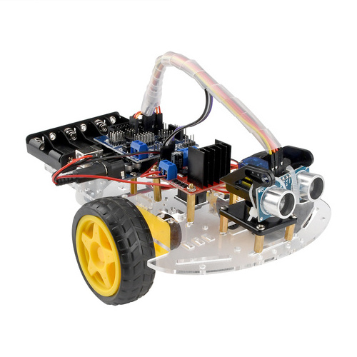 DIYMORE Smart Car Tracking Motor Smart Robot Car Chassis Kit 2WD Ultrasonic MCU