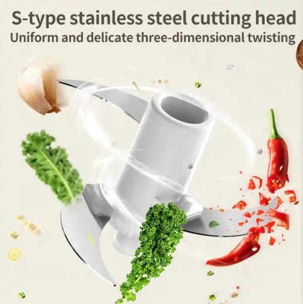 Electric 350ML Mini Usb Rechargeable Garlic Chopper Food Pepper Spice Meat Grinder Vegetable Baby Food Chopper