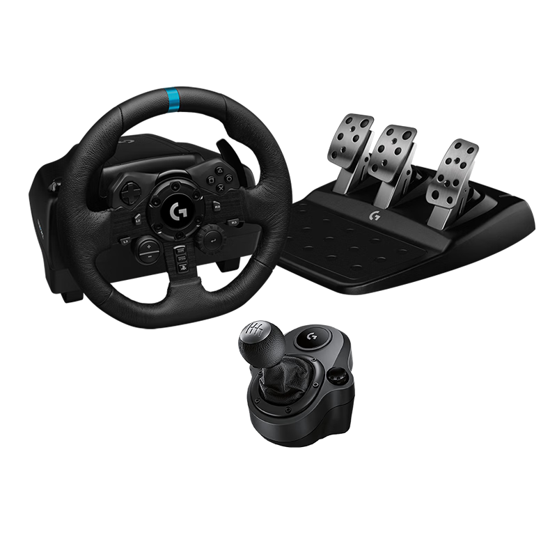 Original Volante Logitech G923 Driving Force Game Racing Steering Wheel Pedal Shift Lever Control Gamepad Video Games