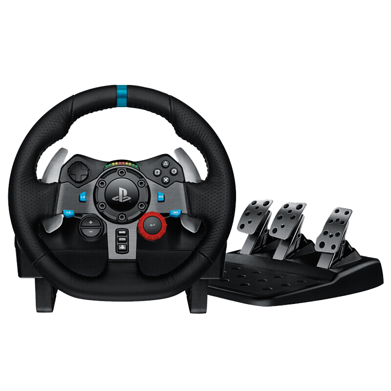 Original Volante Logitech G923 Driving Force Game Racing Steering Wheel Pedal Shift Lever Control Gamepad Video Games