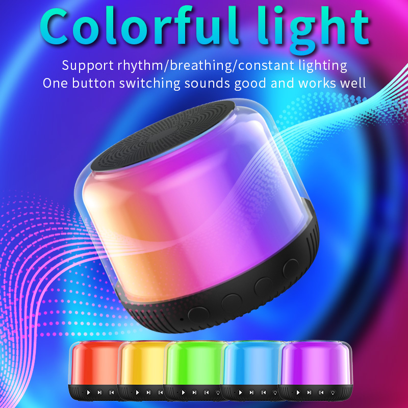 Speaker RGB Blue tooth Mini Portable Small 5.0 Handfree Altavoz Bocina With Stereo Sound Bass Speaker Support TF Card Aux