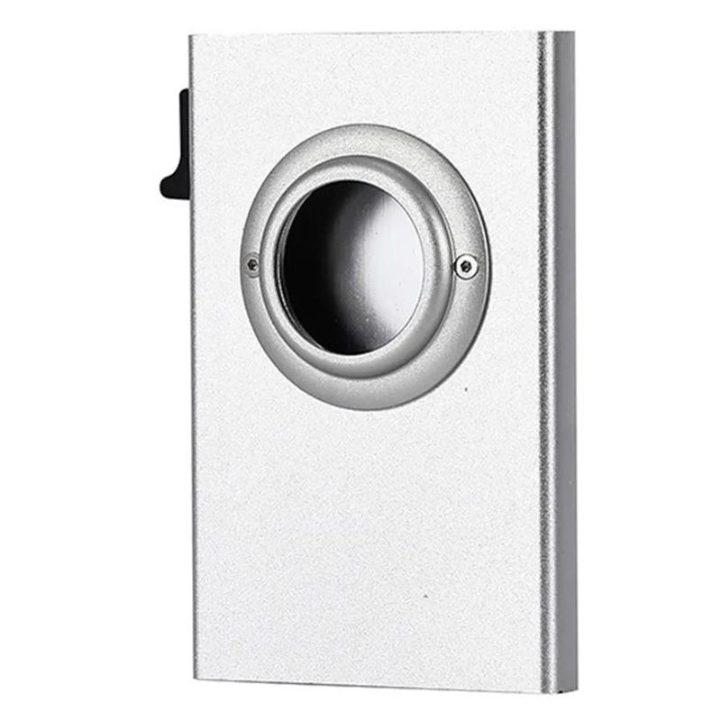 Men Portable Small Slim Quick Card Access Anti-Theft Anti-Scan RFID Pop Up Aluminum Card Holder For Airtag Wallet