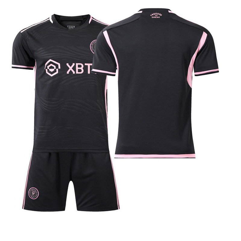 BTG INTER 23 MESSI 10# Soccer jersey MIAMI Pink Black Jersey uniforms Soccerwear Kit