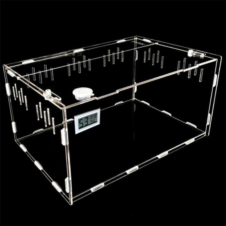 Foldable Pet Cage Carriers Houses Clear Acrylic Reptile Box