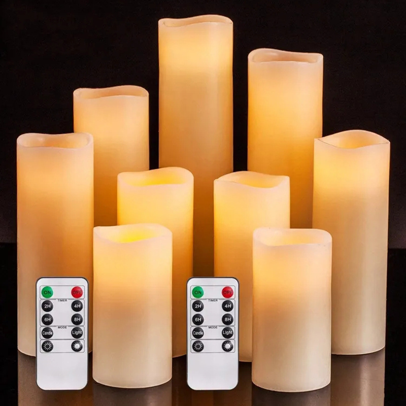 Flameless Rod Wax Electronic Candle Battery Operating Flickering Led Candle Light