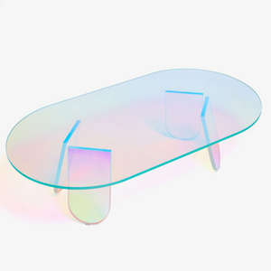 Luxury Stylish Coffee Table Living Room Acrylic Colorful Smart Modern Large Clear Rectangular  Folding Acrylic Coffee Table