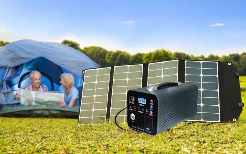 Rechargeable Solar LiFePo4 Battery Home OUtdoor Energy System with Solar Panel 1500W Portable Power Station