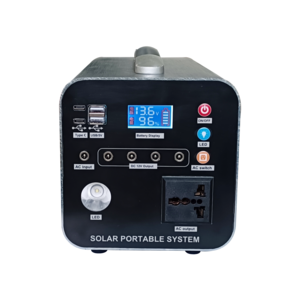 Rechargeable Solar LiFePo4 Battery Home OUtdoor Energy System with Solar Panel 1500W Portable Power Station