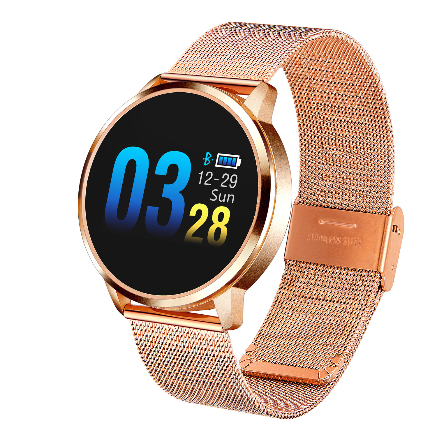 High Quality Q8 Smart Watch IP67 Waterproof All-Day Heart Rate Blood Pressure Monitoring Female Physiological Cycle Reminder