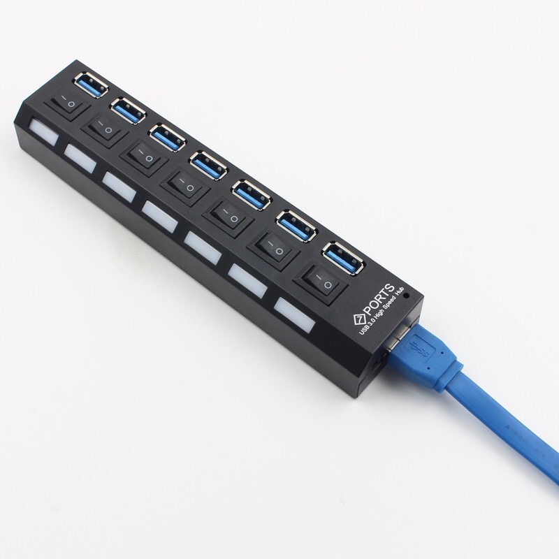 Asher Best Seller 7 Port 4 Port AC Power Adapter Optional USB Hub 4 Port 3.0 with External Power