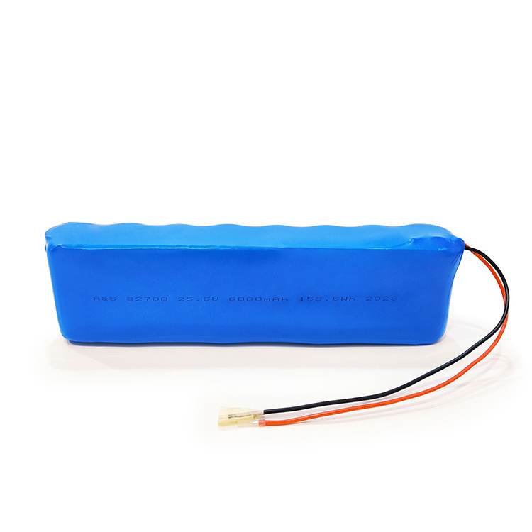 Custom 24 volt lithium iron phosphate battery pack 25.6v 32700 8S1p 6ah 24v 6000mah lifepo4 battery pack