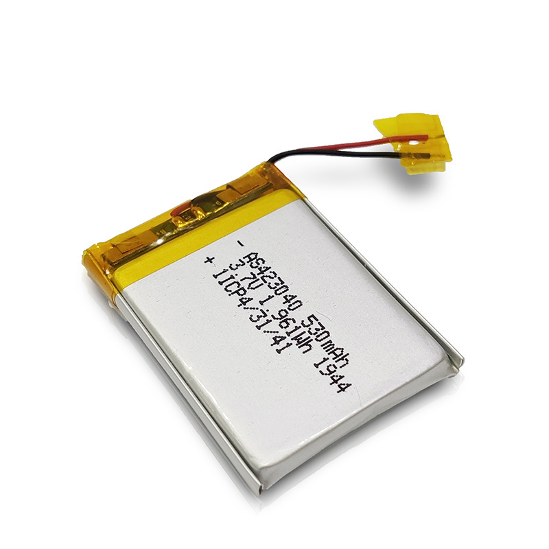 KC/CB/UL/UN38.3  Rechargeable lithium battery 423040  3.7V 530Mah  li po battery  for Tractor