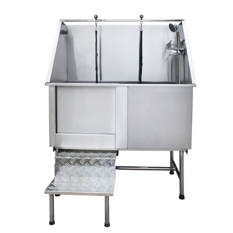 Wholesale Customized 304 Stainless steel Dog Bath Tub Pet Grooming Washing Station Bathtub