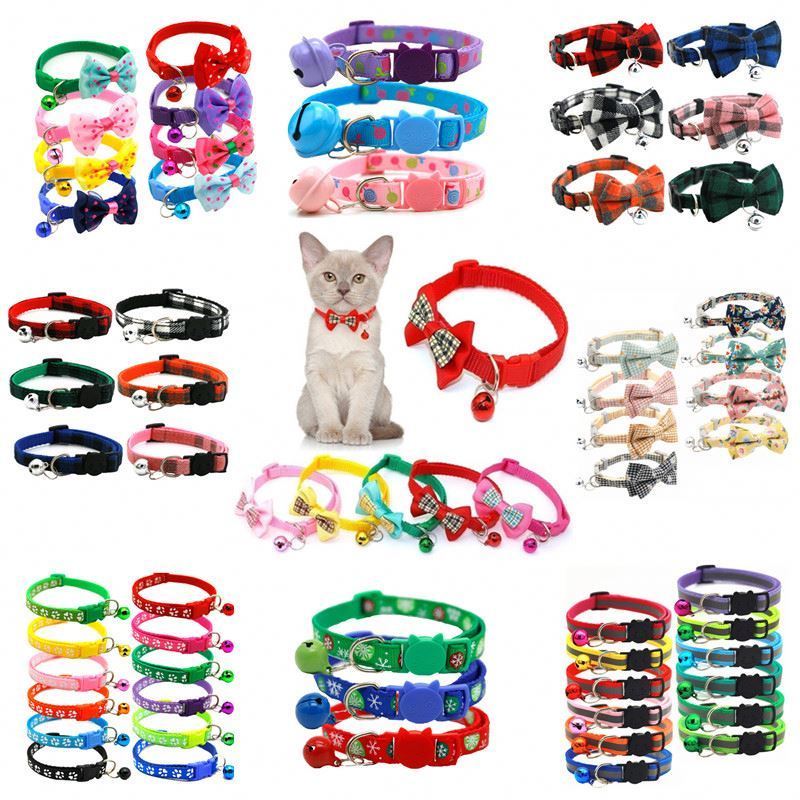 Quick release Adjustable Breakaway pet collar glitter with colorful bell collar for dogs and cats