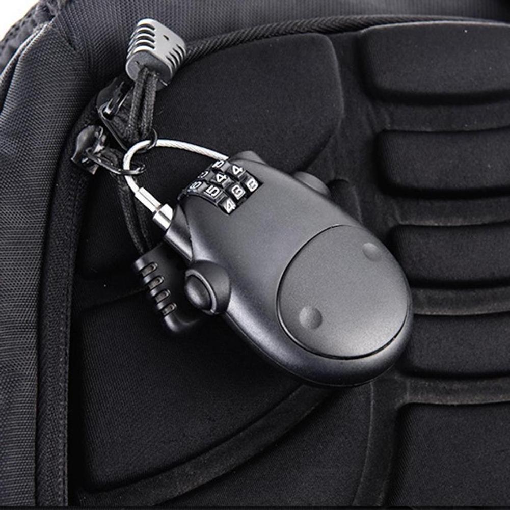 Telescopic Wire Rope Steel Cable Code Lock Suitcase Car Sled Bicycle Helmet High-precision Code Wheel Password Lock for Bike