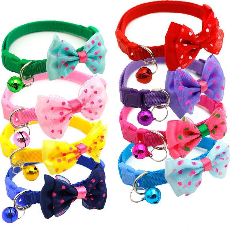 Quick release Adjustable Breakaway pet collar glitter with colorful bell collar for dogs and cats