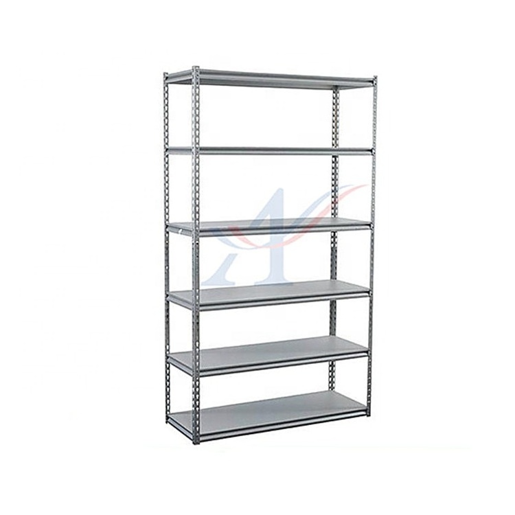 foldable industrial metal slotted angle iron storage shelf