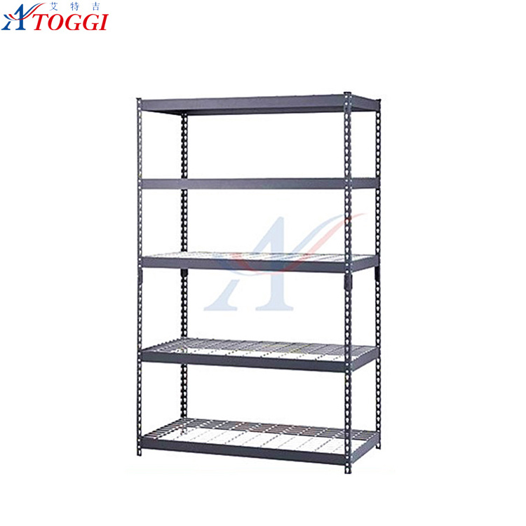 Matte black metal steel rack kitchen storage 4 shelf shelving unit