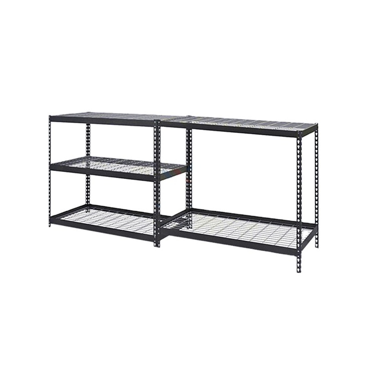 Matte black metal steel rack kitchen storage 4 shelf shelving unit