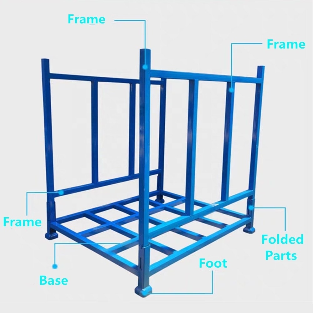 collapsible industrial storage  stillage cage  stacking rack