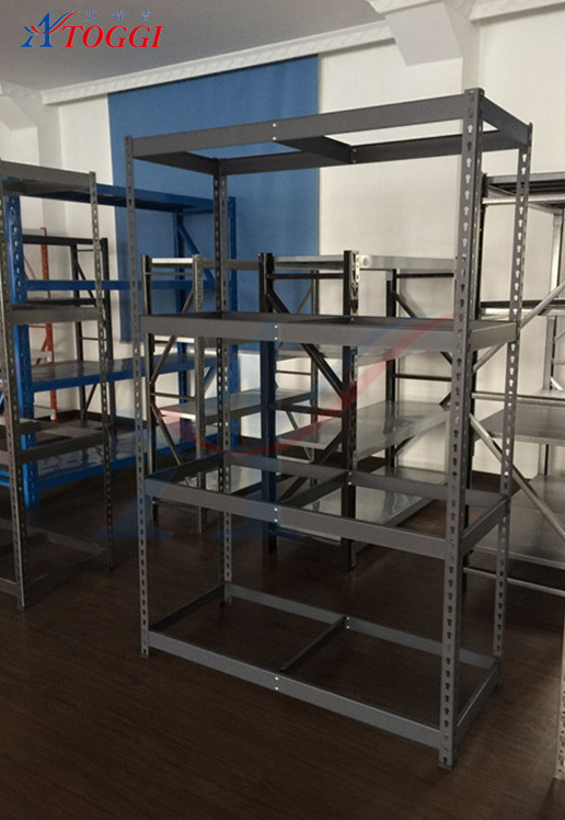 steel slotted angle storage racks boltless rivet shelving