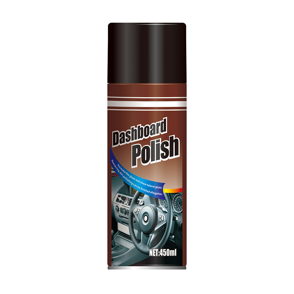 Dashboard Polish Spray Wax 450Ml Liquid Aerosol Car Care Detailing Pulimento Coche Cera Para Carro Car Dashboard Wax