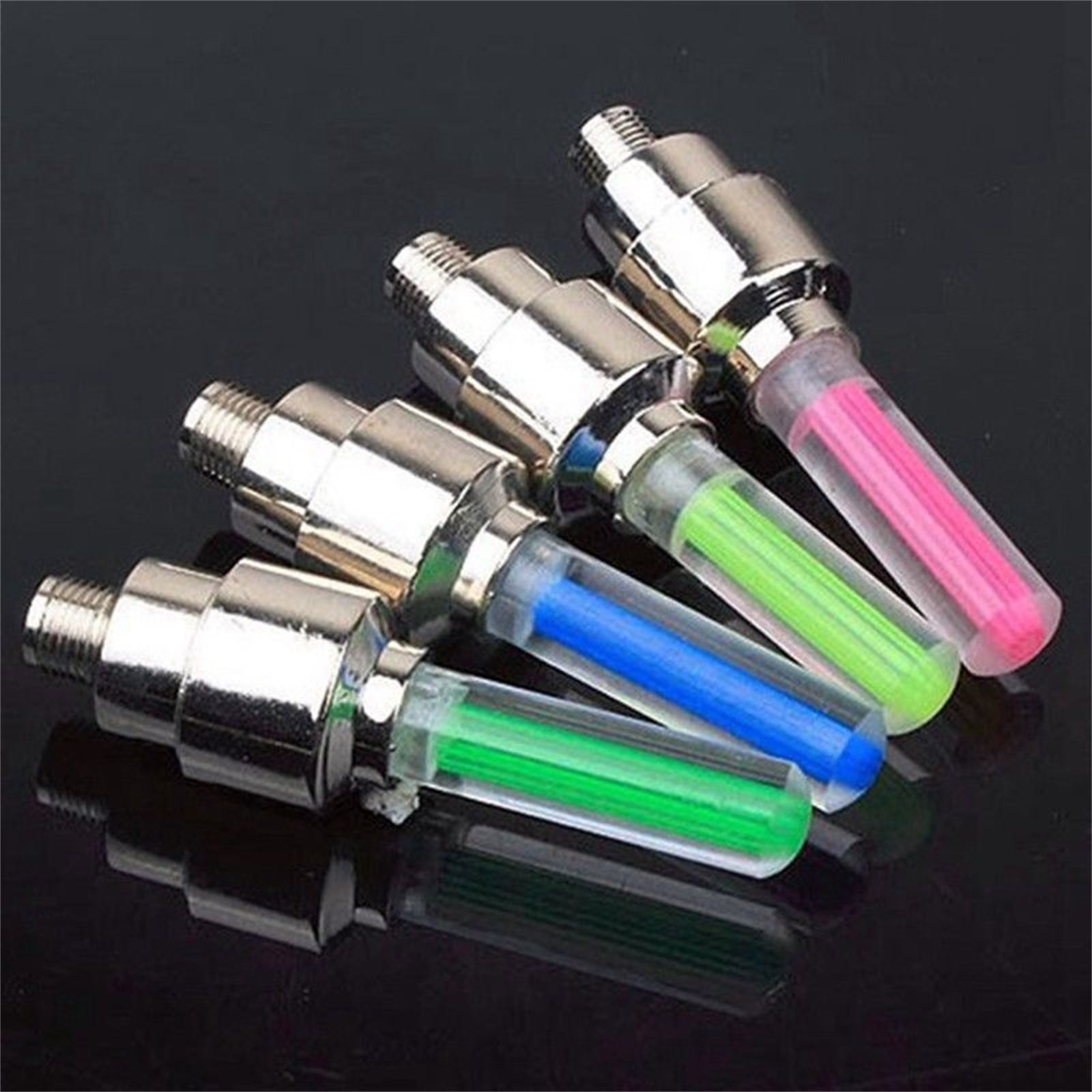 Mulit-Color Plastic Led Bicycle Wheel Light White Flashing Motorcycle Car Wheel Led Light Tire Valve Cap